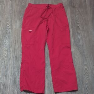 ❤️5/$25 Cherokee Red Scrub Pants